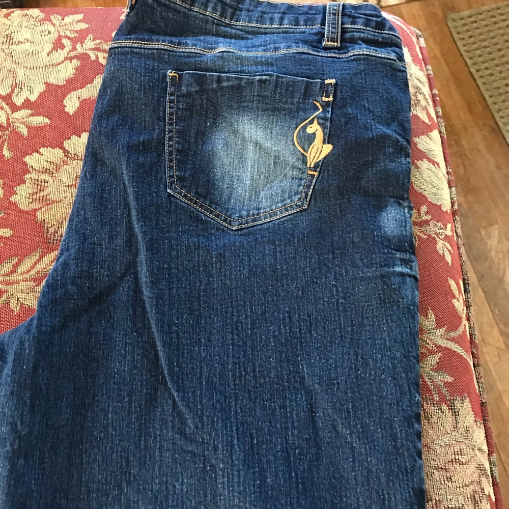 Plus size women’s jean capris